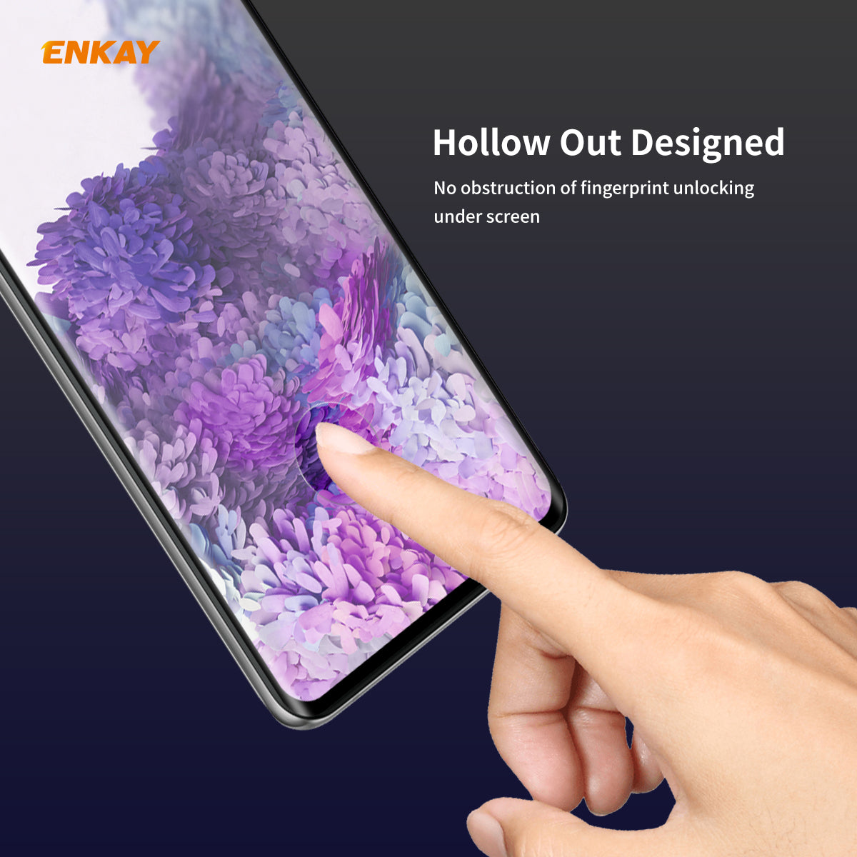 ENKAY 0,26 mm 9H 3D zakřivené tvrzené sklo s celoplošnou ochranou fólie pro Samsung Galaxy S20 Plus ENKAY 0,26 mm 9H 3D zakřivené tvrzené sklo s celoplošnou ochranou fólie pro Samsung Galaxy S20 Plus